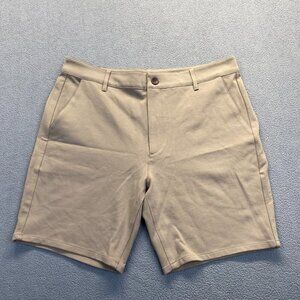 True Classic Men's Tan Shorts, 7" Inseam